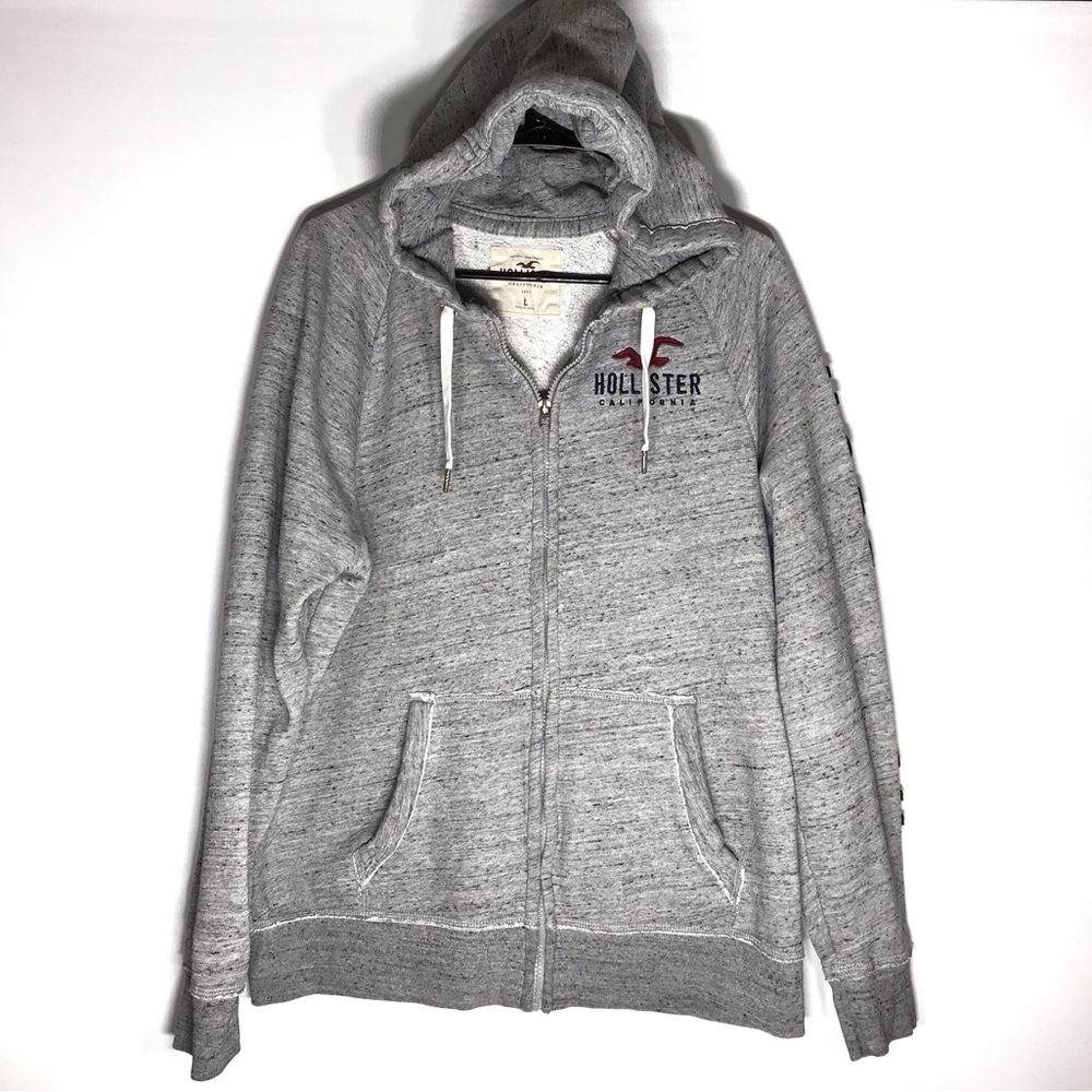 Hollister Gray Zip-Up Hoodie